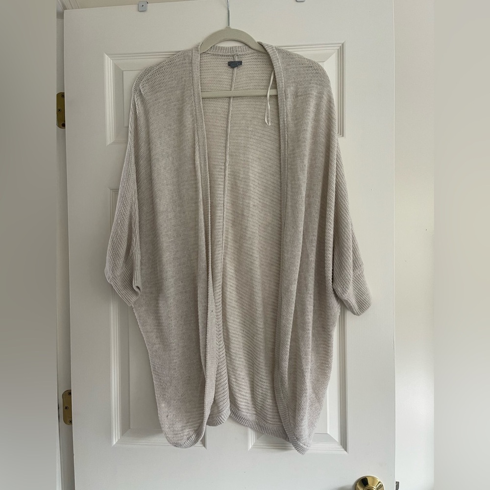 Aerie Cream Open-Front Sweater